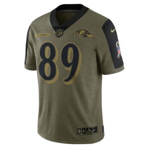 Men's Baltimore Ravens Mark Andrews Nike Olive 2021 Salute To Service Limited Player Jersey