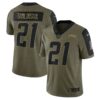 Men's Los Angeles Chargers LaDainian Tomlinson Nike Olive 2021 Salute To Service Retired Player Limited Jersey