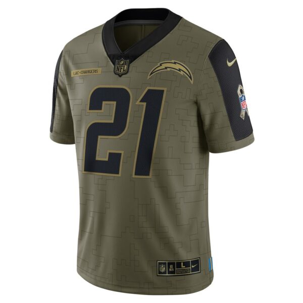 Men's Los Angeles Chargers LaDainian Tomlinson Nike Olive 2021 Salute To Service Retired Player Limited Jersey