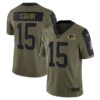 Men's Green Bay Packers Bart Starr Nike Olive 2021 Salute To Service Retired Player Limited Jersey