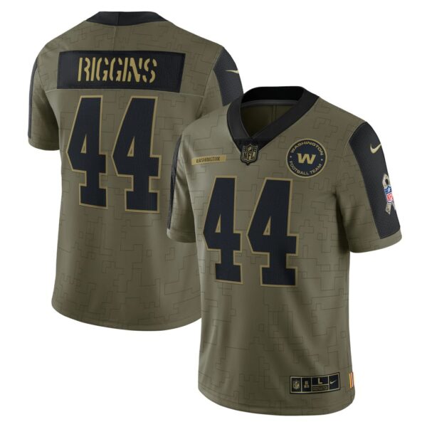 Men's Washington Football Team John Riggins Nike Olive 2021 Salute To Service Retired Player Limited Jersey