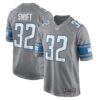 Men's Detroit Lions D'Andre Swift Nike Silver Game Jersey