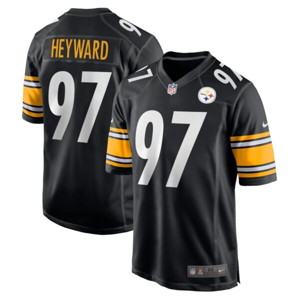 Men's Pittsburgh Steelers Cameron Heyward Nike Black Game Team Jersey