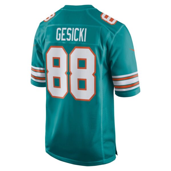 Men's Miami Dolphins Mike Gesicki Nike Aqua Alternate Game Jersey