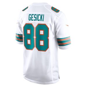 Men's Miami Dolphins Mike Gesicki Nike White Alternate Game Jersey