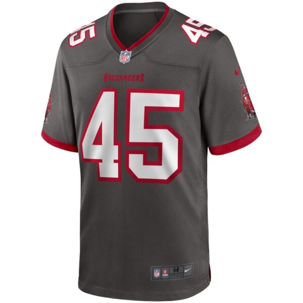 Men's Tampa Bay Buccaneers Devin White Nike Pewter Game Jersey