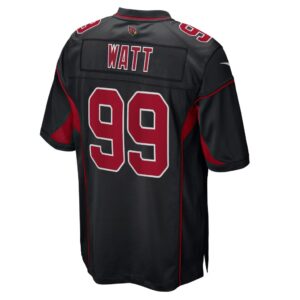 Men's Arizona Cardinals J.J. Watt Nike Black 2nd Alternate Game Jersey