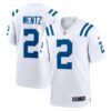 Men's Indianapolis Colts Carson Wentz Nike White Game Jersey