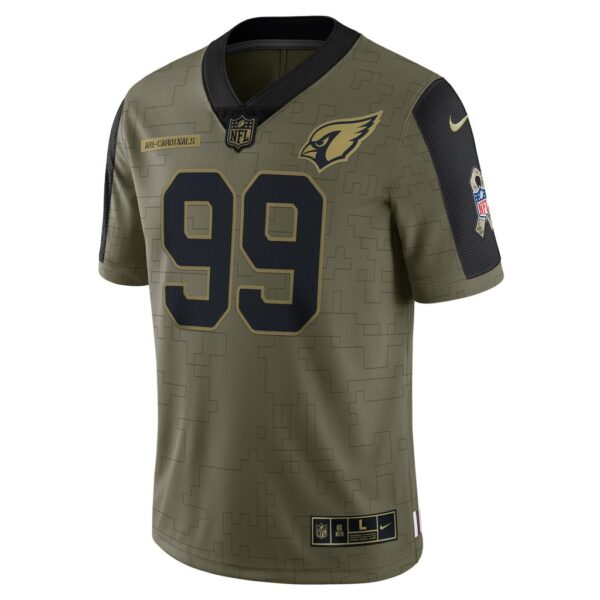 Men's Arizona Cardinals J.J. Watt Nike Olive 2021 Salute To Service Limited Player Jersey