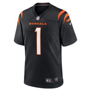 Men's Cincinnati Bengals Ja'Marr Chase Nike Black 2021 NFL Draft First Round Pick No. 5 Game Jersey