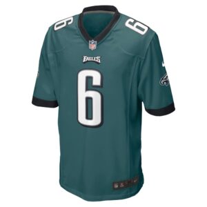 Men's Philadelphia Eagles DeVonta Smith Nike Midnight Green 2021 NFL Draft First Round Pick Game Jersey