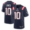 Men's New England Patriots Mac Jones Nike Navy 2021 NFL Draft First Round Pick Game Jersey