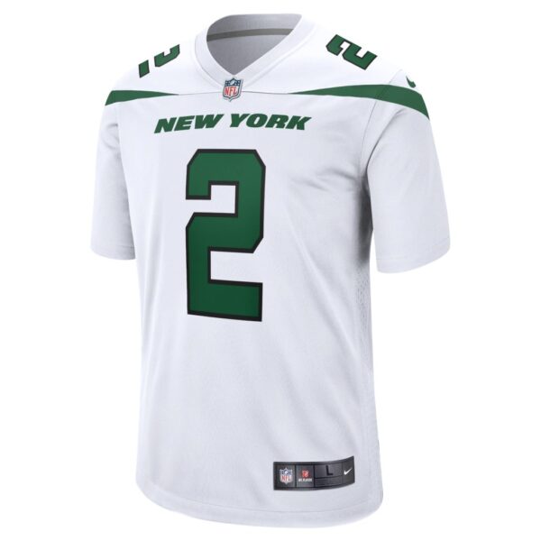 Men's New York Jets Zach Wilson Nike White 2021 NFL Draft First Round Pick Game Jersey