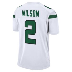 Men's New York Jets Zach Wilson Nike White 2021 NFL Draft First Round Pick Game Jersey