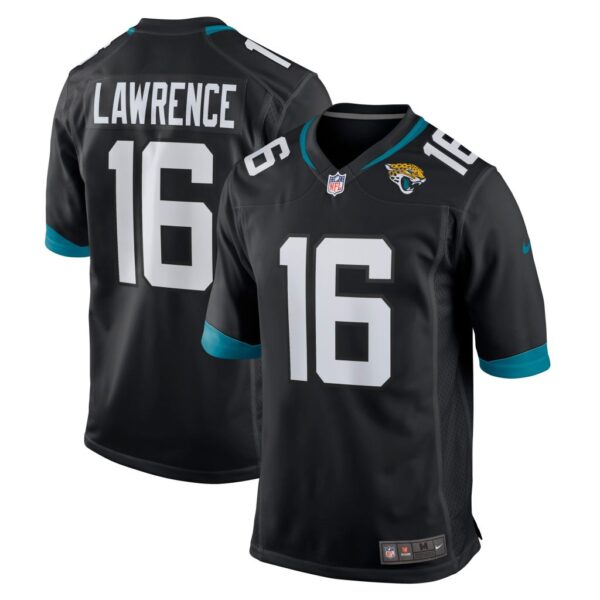 Men's Jacksonville Jaguars Trevor Lawrence Nike Black Alternate 2021 NFL Draft First Round Pick Game Jersey