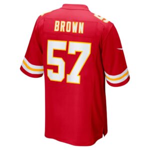 Men's Kansas City Chiefs Orlando Brown Nike Red Game Jersey