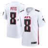 Men's Atlanta Falcons Kyle Pitts Nike White Game Player Jersey