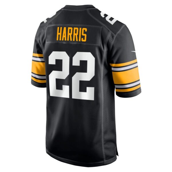 Men's Pittsburgh Steelers Najee Harris Nike Black Game Player Jersey