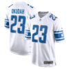 Men's Detroit Lions Jeff Okudah Nike White Game Player Jersey