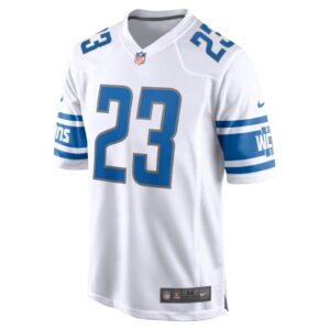 Men's Detroit Lions Jeff Okudah Nike White Game Player Jersey