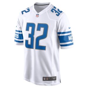 Men's Detroit Lions D'Andre Swift Nike White Game Jersey