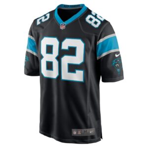 Men's Carolina Panthers Tommy Tremble Nike Black Game Jersey