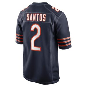 Men's Chicago Bears Cairo Santos Nike Navy Game Jersey