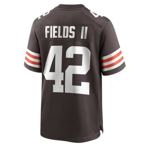 Men's Cleveland Browns Tony Fields II Nike Brown Game Jersey