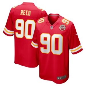 Men's Kansas City Chiefs Jarran Reed Nike Red Game Jersey