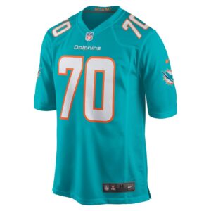 Men's Miami Dolphins Adam Butler Nike Aqua Game Jersey