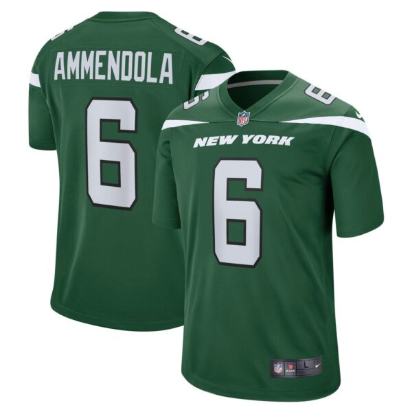 Men's New York Jets Matt Ammendola Nike Gotham Green Game Jersey