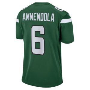 Men's New York Jets Matt Ammendola Nike Gotham Green Game Jersey