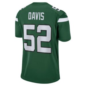 Men's New York Jets Jarrad Davis Nike Gotham Green Game Jersey