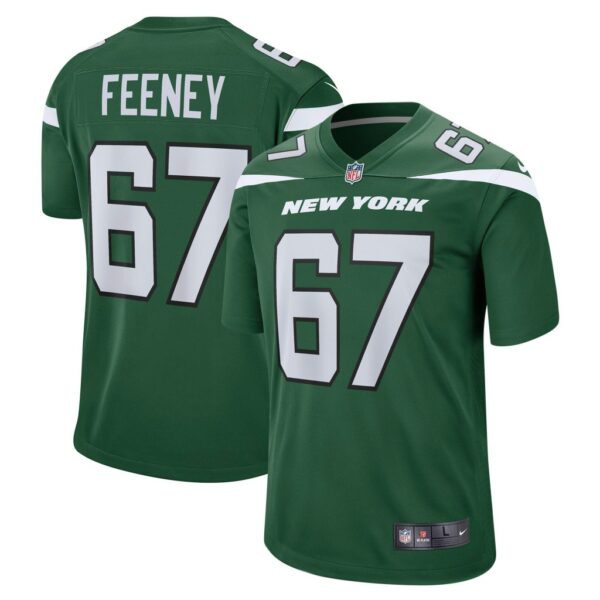 Men's New York Jets Dan Feeney Nike Gotham Green Game Jersey