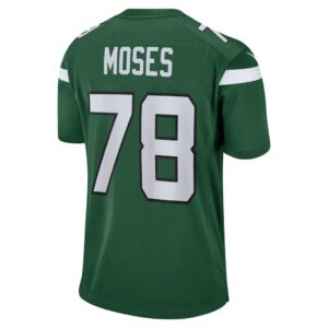 Men's New York Jets Morgan Moses Nike Gotham Green Game Jersey