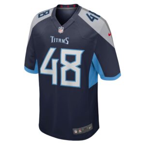 Men's Tennessee Titans Bud Dupree Nike Navy Game Player Jersey