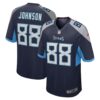 Men's Tennessee Titans Marcus Johnson Nike Navy Game Jersey