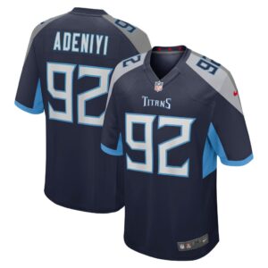 Men's Tennessee Titans Ola Adeniyi Nike Navy Game Jersey