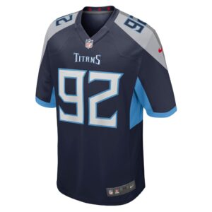 Men's Tennessee Titans Ola Adeniyi Nike Navy Game Jersey