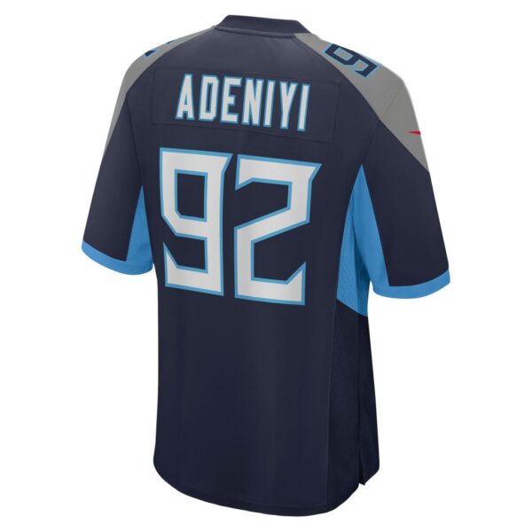 Men's Tennessee Titans Ola Adeniyi Nike Navy Game Jersey