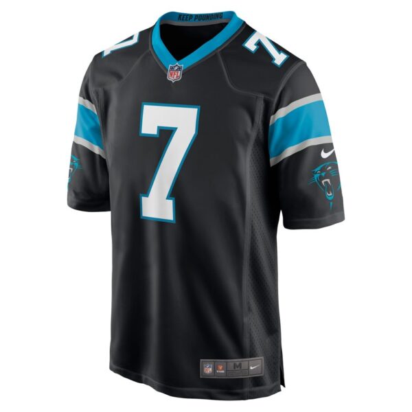 Men's Carolina Panthers Shaq Thompson Nike Black Player Game Jersey