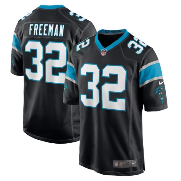 Men's Carolina Panthers Royce Freeman Nike Black Game Jersey