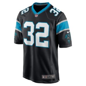 Men's Carolina Panthers Royce Freeman Nike Black Game Jersey