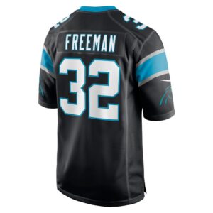 Men's Carolina Panthers Royce Freeman Nike Black Game Jersey