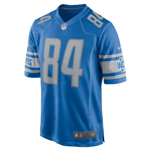 Men's Detroit Lions Shane Zylstra Nike Blue Game Jersey