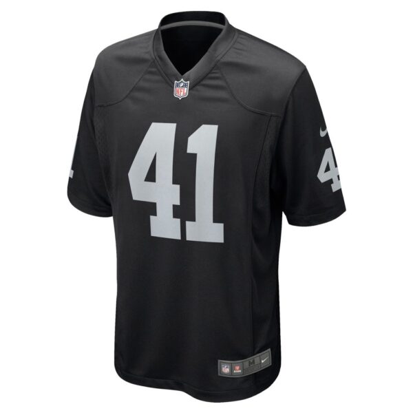 Men's Las Vegas Raiders Robert Jackson Nike Black Game Jersey