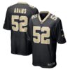 Men's New Orleans Saints Montravius Adams Nike Black Game Jersey