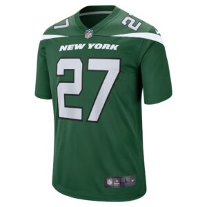 Men's New York Jets Isaiah Dunn Nike Gotham Green Team Game Jersey