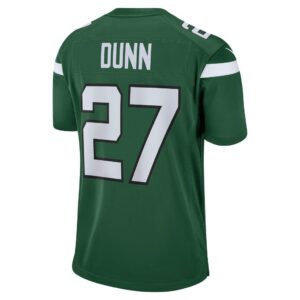 Men's New York Jets Isaiah Dunn Nike Gotham Green Team Game Jersey