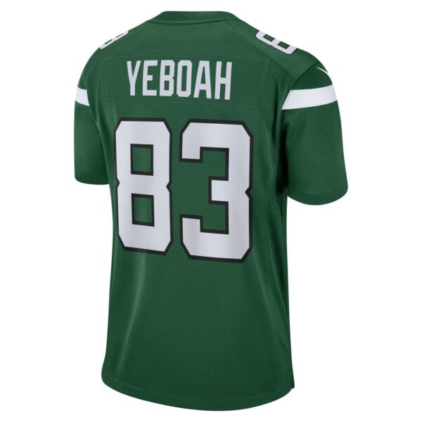 Men's New York Jets Kenny Yeboah Nike Gotham Green Team Game Jersey